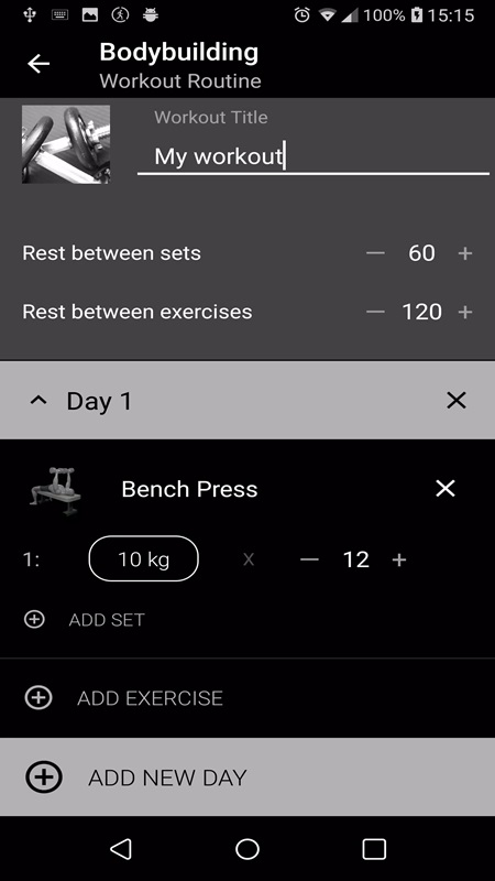 Bodybuilding. Weight Lifting APK - screenshot 1