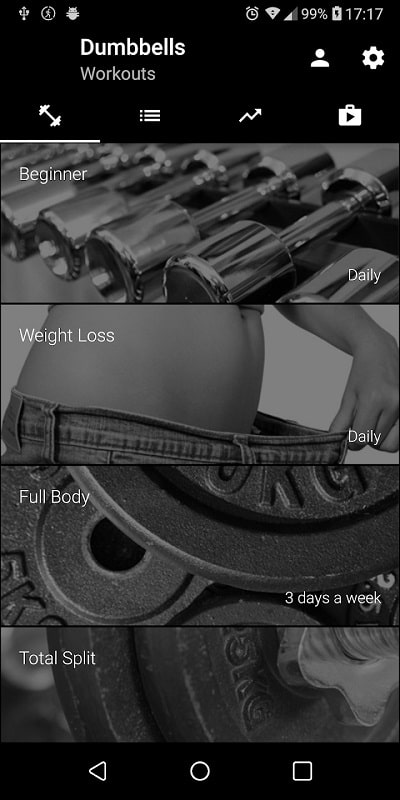 Dumbbell Home Workout APK - screenshot 1