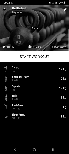 Kettlebell Home Workout - screenshot 2