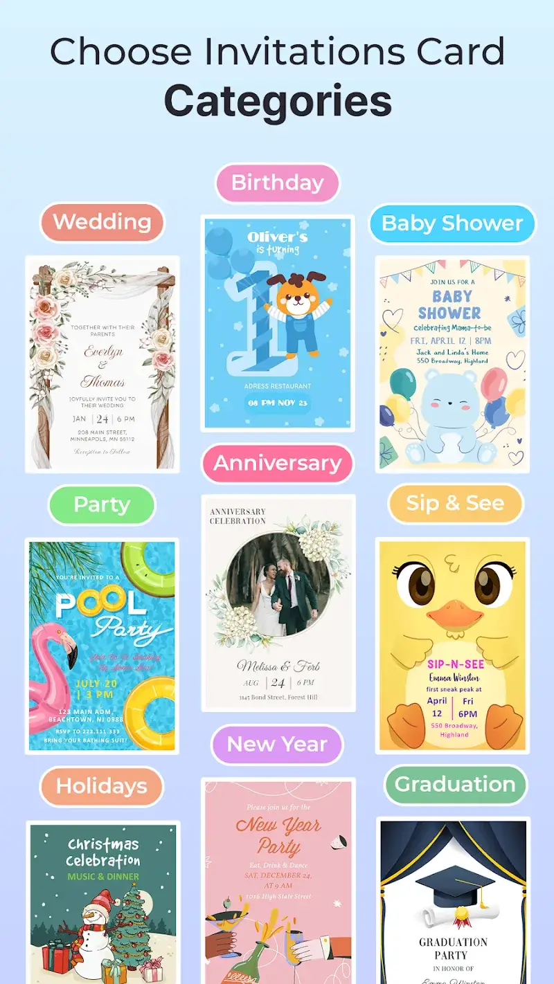 Invitation Maker & Card Design - screenshot 1