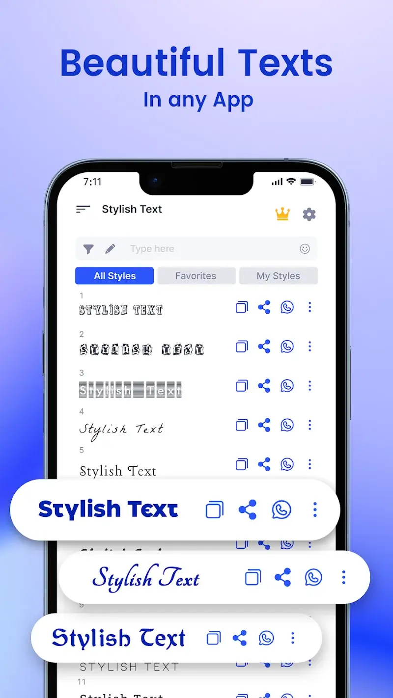 Stylish Text Cute Fonts Style - screenshot 3