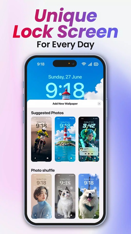 Lock Screen OS APK - screenshot 2