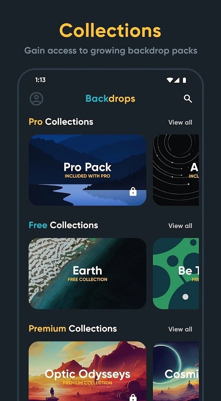 Backdrops APK - screenshot 1