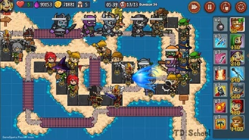 Tower Defense School 2 APK - screenshot 1