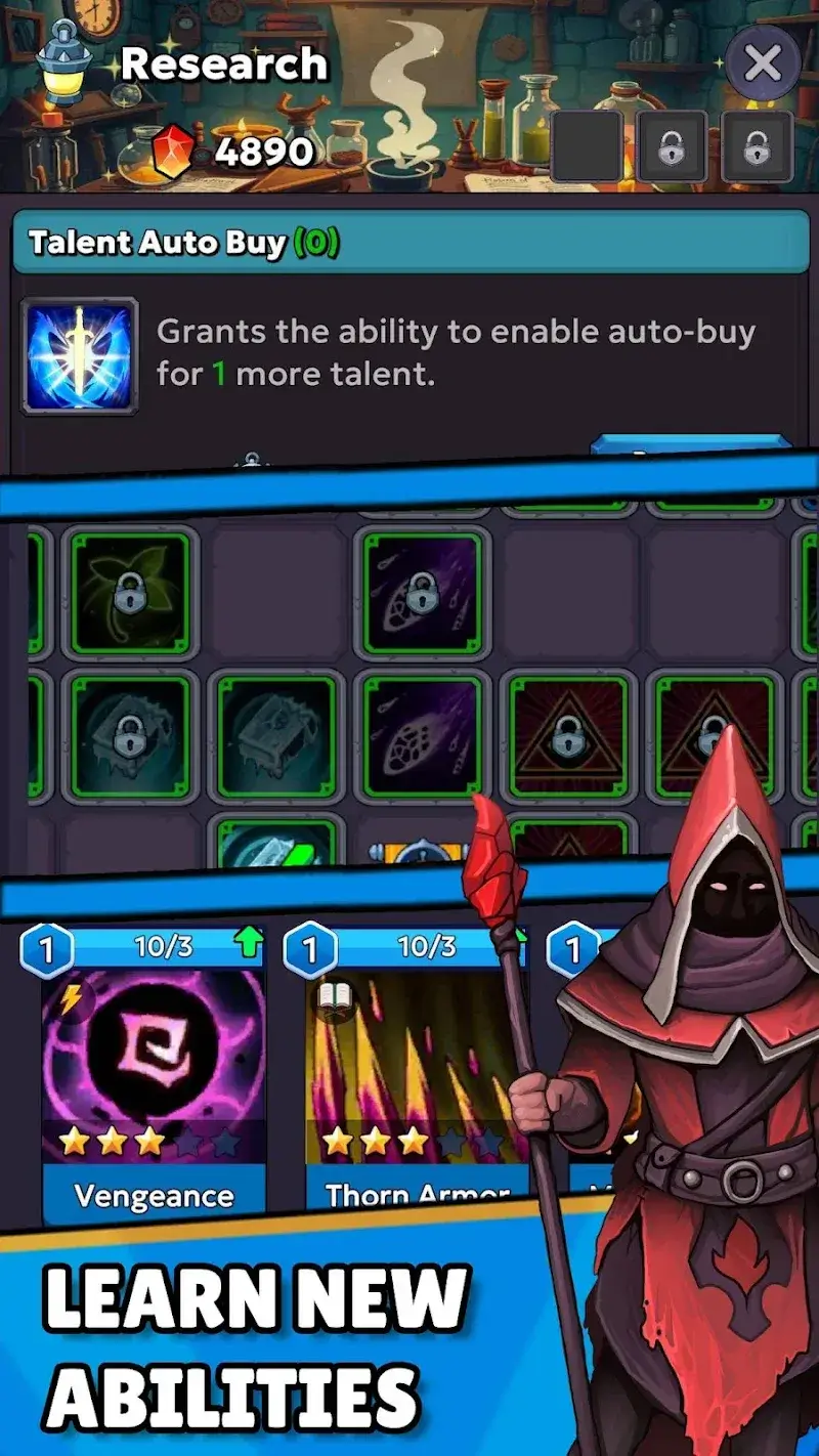 Idle Wizard Tower Defense RPG - screenshot 5