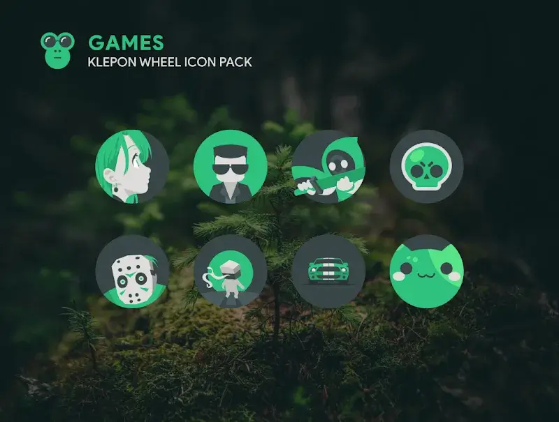Klepon Wheel Dark Icon Pack - screenshot 2