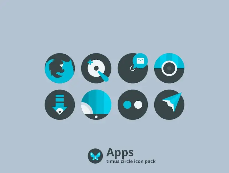 Timus Spin Dark Icon Pack - screenshot 1