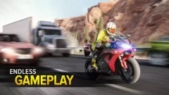 Highway Rider Motorcycle Racer - screenshot 1