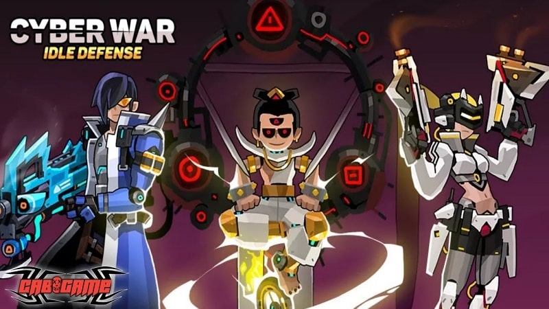 Cyber War Idle Defense heroes APK MOD APK icon