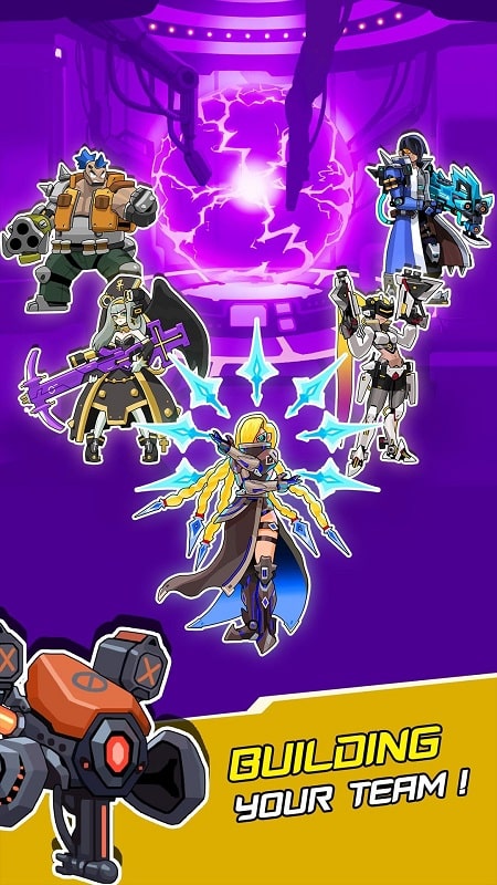 Cyber War Idle Defense heroes APK - screenshot 2