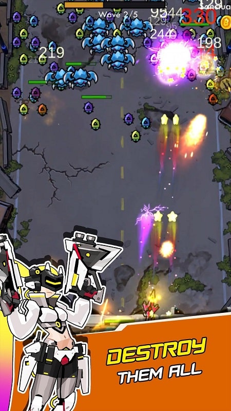 Cyber War Idle Defense heroes APK - screenshot 3