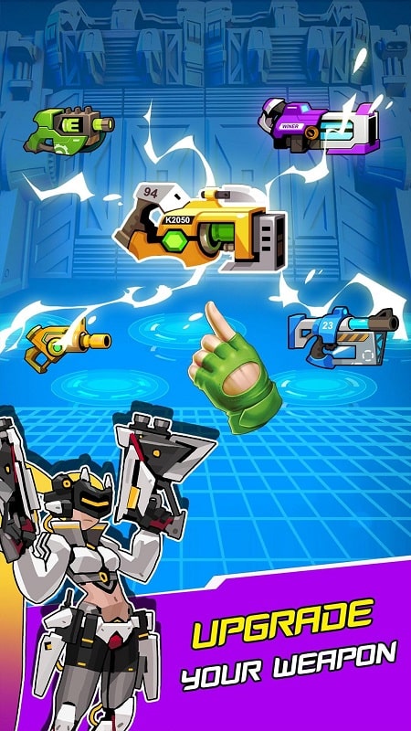 Cyber War Idle Defense heroes APK - screenshot 4