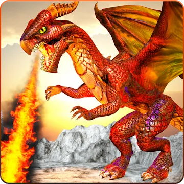 Dragon Simulator Attack 3D Game MOD APK icon