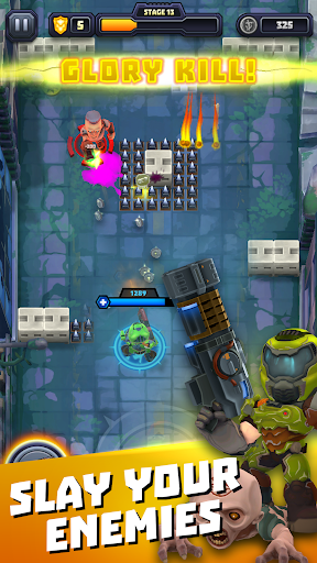 Mighty DOOM 1.13.1 APK + MOD [MenuGodMove SpeedOne Hit] - screenshot 5
