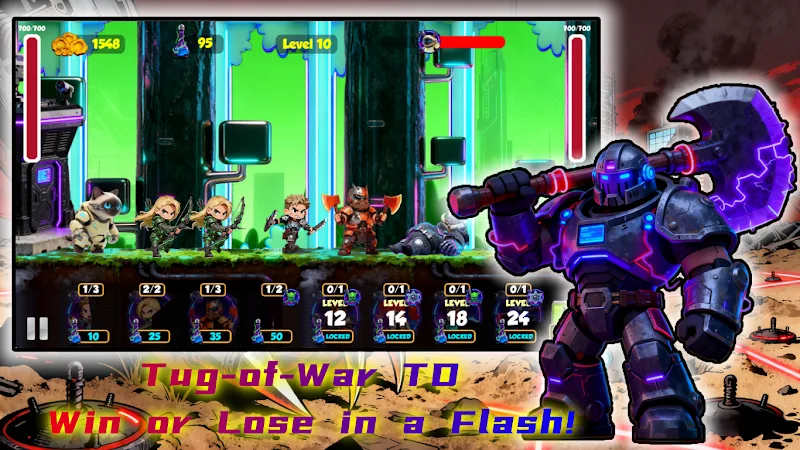 Cyber Rush Neon Tower Wars - screenshot 4