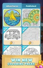 Coloring Book Blast - A Collapse & Color Game - screenshot 2