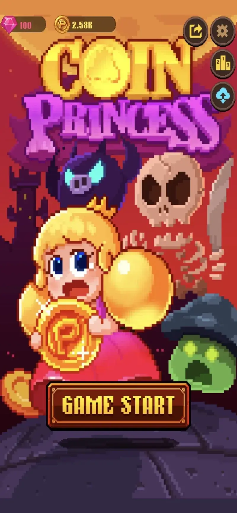 Coin Princess  Tap Retro RPG - screenshot 1