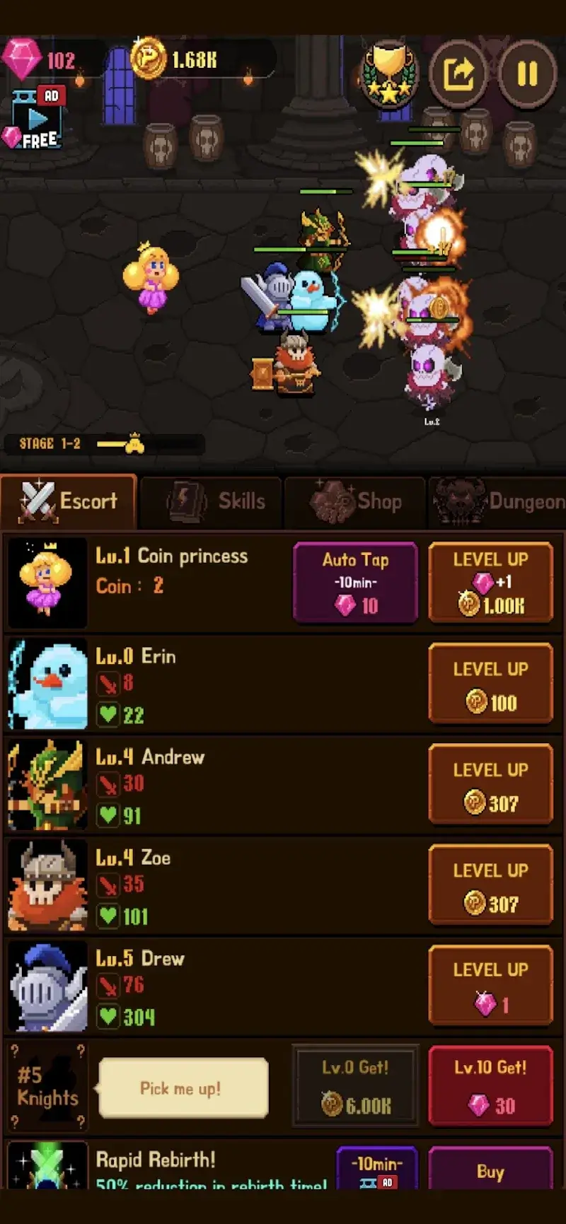 Coin Princess  Tap Retro RPG - screenshot 4
