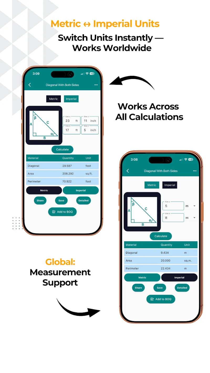 Construction Calculator A1 Pro - screenshot 5