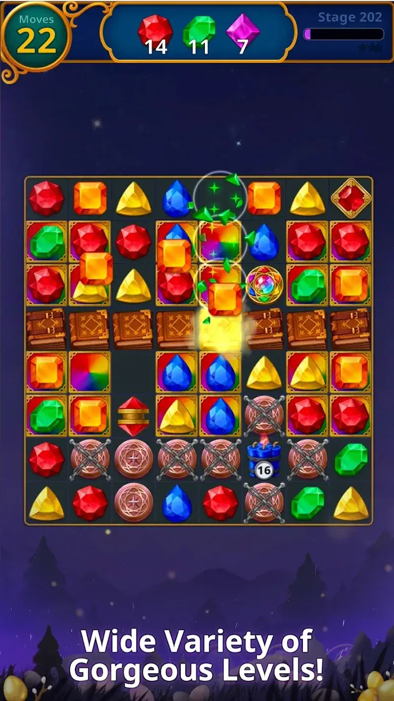 Jewels Magic MOD APK v26.0304.00 (Unlimited Moves, Times, Auto Win) - screenshot 5