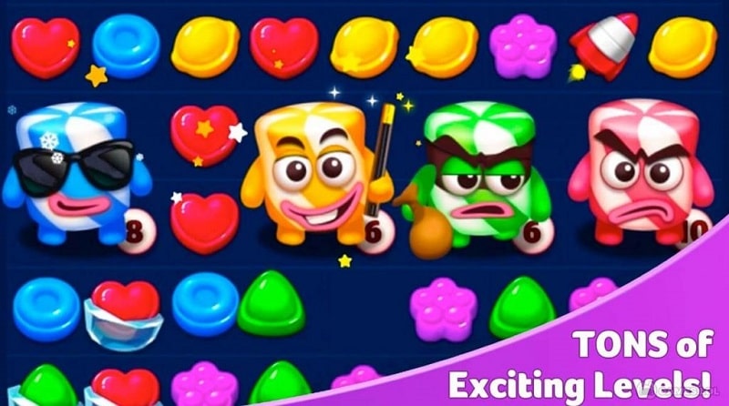 Lollipop &amp; Marshmallow Match3 APK - screenshot 4