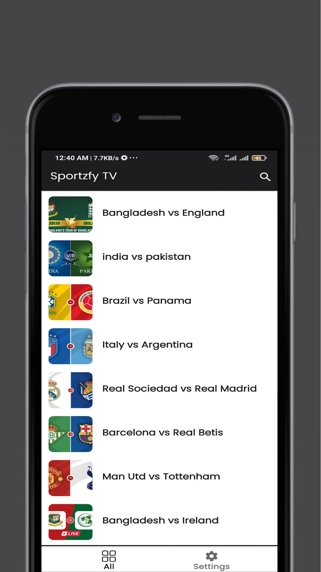 Sportzfy TV - screenshot 2