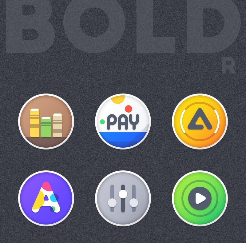 Boldr Icon Pack APK - screenshot 1