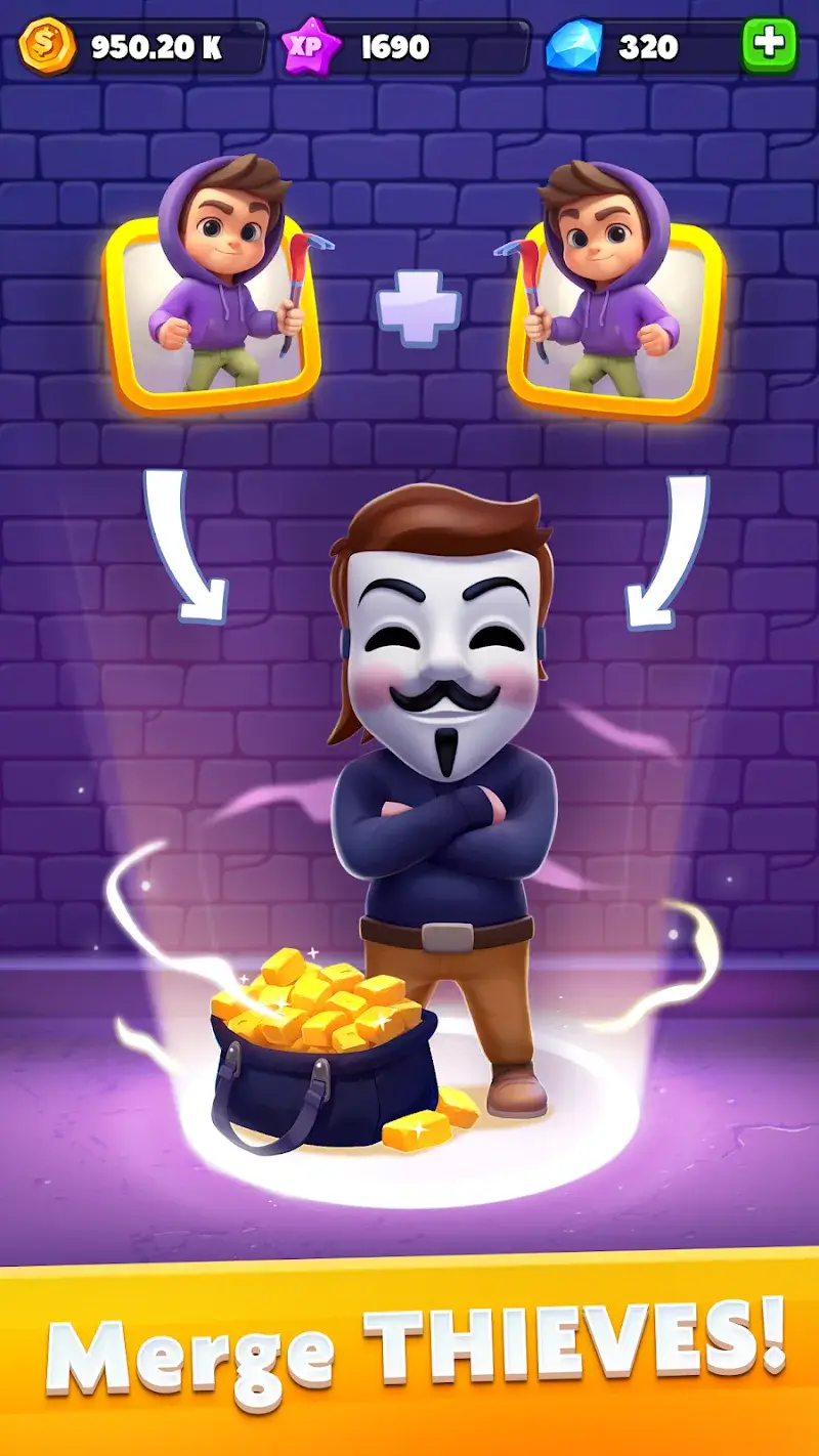 Merge Robbers Idle Merging - screenshot 2