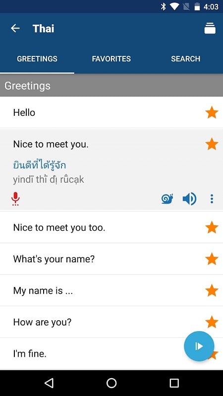 Learn Thai Phrases APK - screenshot 3