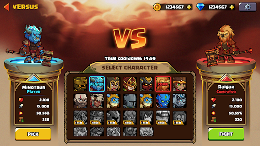 Brawl Fighter 0.3.7 APK + MOD [MenuMoneyOne Shot Kill] - screenshot 4