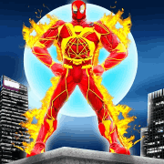 Flying Fire Hero Robot Transform MOD APK icon