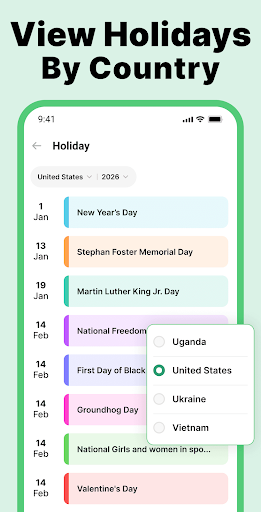 Calendar 2026 - screenshot 3