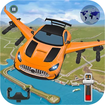 Flying Car Shooting- Ultimate Car Simulator 2020 MOD APK icon