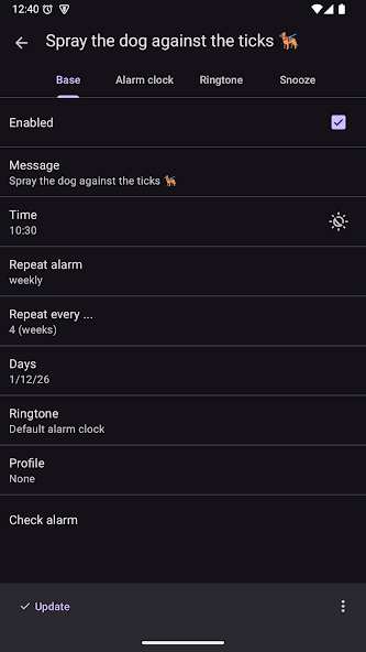 Alarm clock PRO - screenshot 2