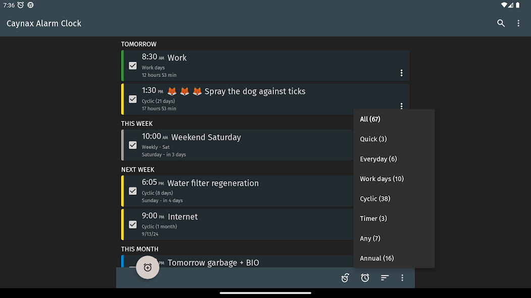 Alarm clock PRO - screenshot 7