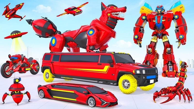 Fox Robot Transform Bike Game APK - screenshot 1