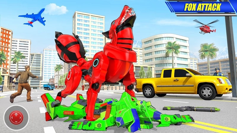 Fox Robot Transform Bike Game APK - screenshot 2