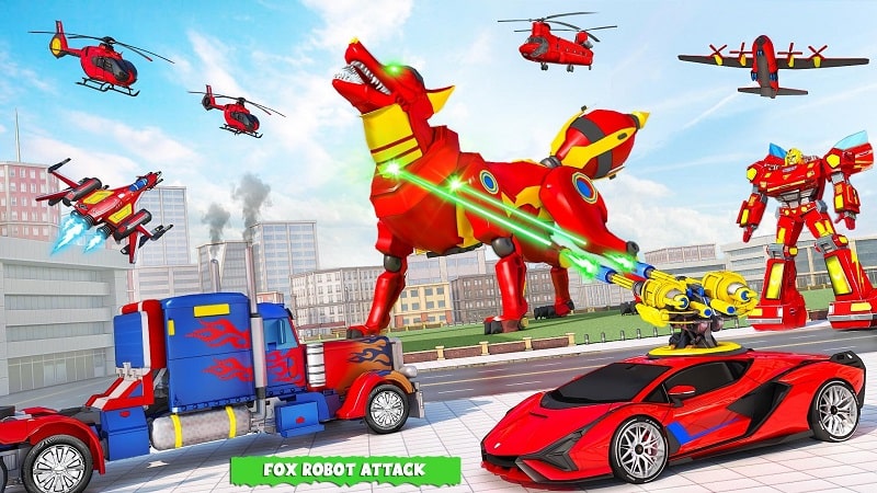 Fox Robot Transform Bike Game APK - screenshot 5