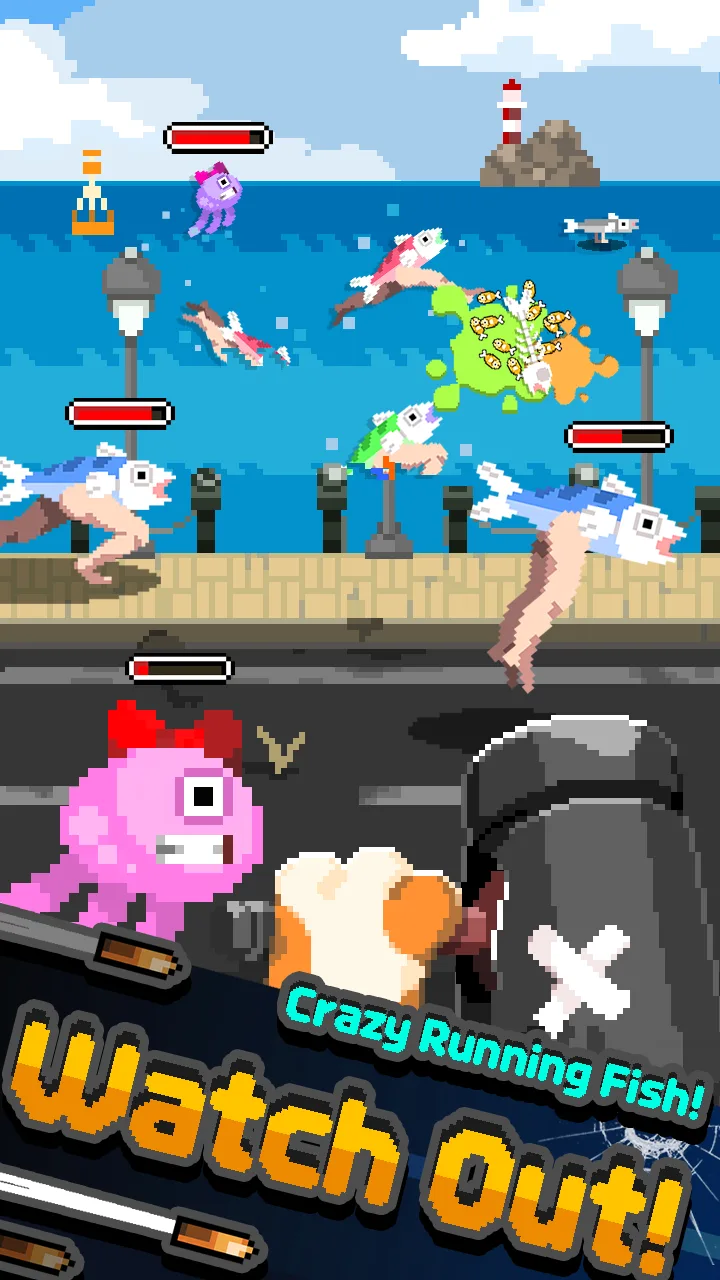 Cat Wick - Crazy Running Fish - screenshot 1