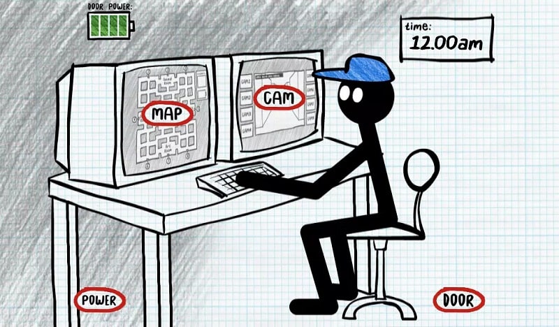 Stickman Five Nights Survival APK - screenshot 1