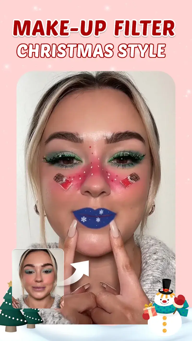 XmasAI Makeup Filter App - screenshot 4