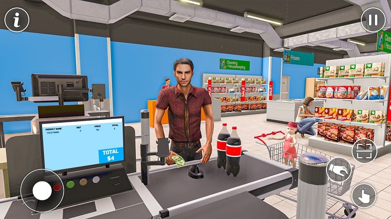 Supermarket Cashier Games 3D APK - screenshot 3