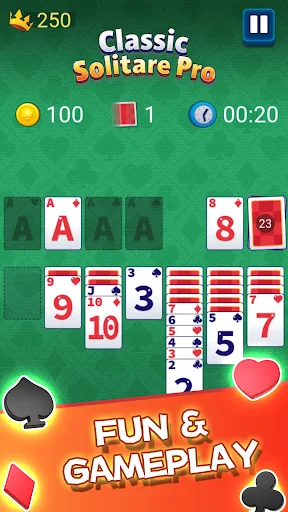 Classic Solitaire Pro APK 1.0.0 (Full Game) for Android - screenshot 2