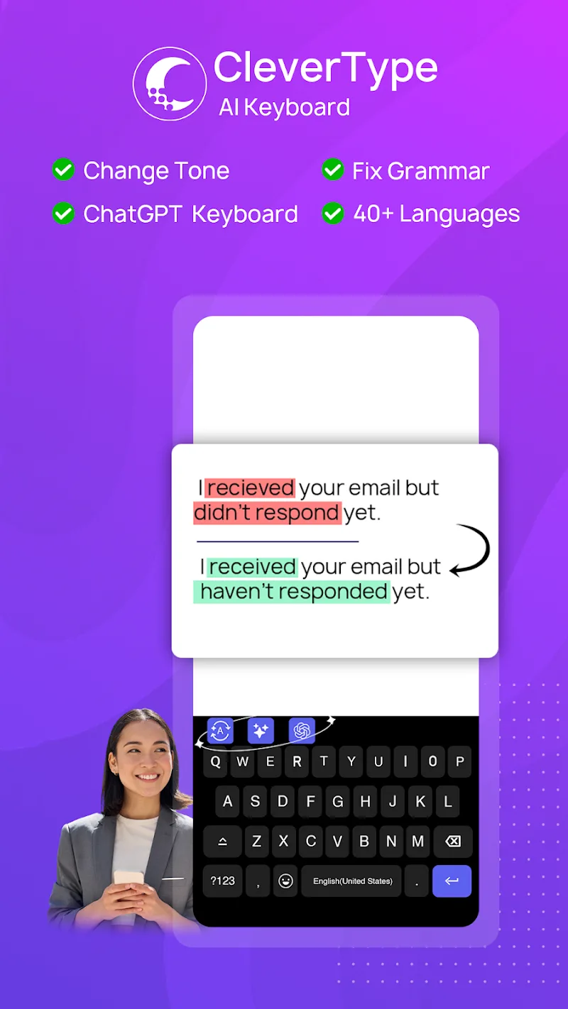 CleverType AI Keyboard - screenshot 1