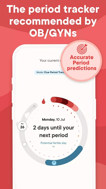 Clue Cycle & Period Tracker APK - screenshot 2