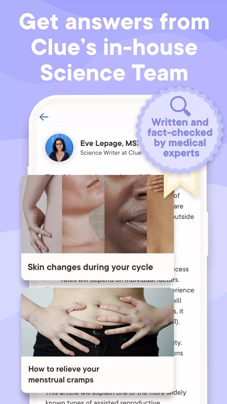 Clue Cycle & Period Tracker APK - screenshot 5