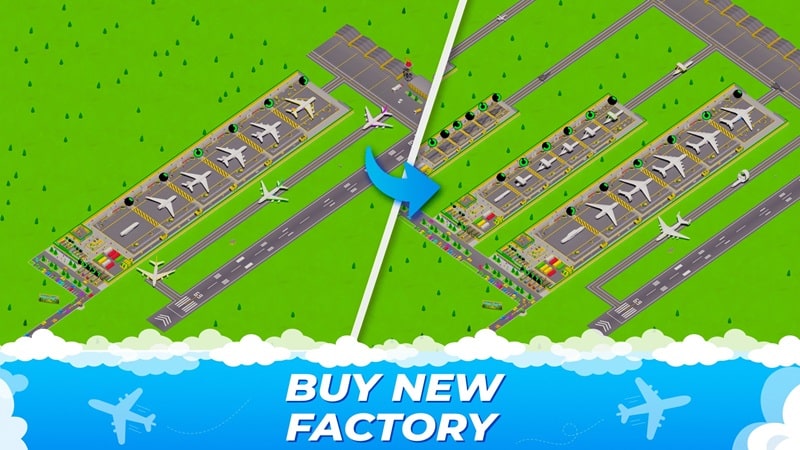 Idle Airplane Factory Tycoon APK - screenshot 2