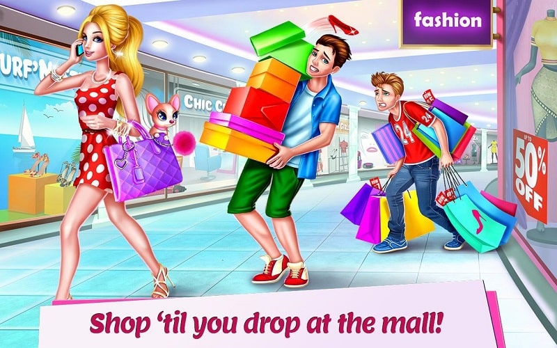 Shopping Mall Girl - Dress Up & Style Game - screenshot 2