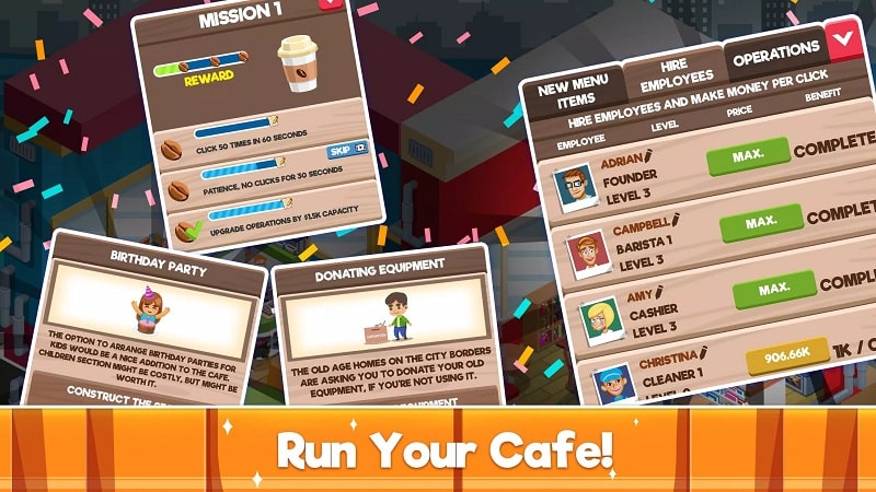Idle Coffee Shop Tycoon APK - screenshot 2
