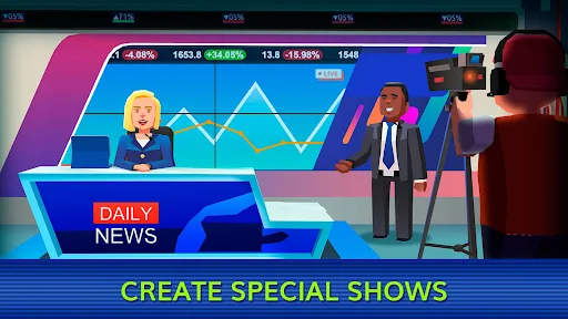 TV Empire Tycoon 1.29 APK MOD (Unlimited Money) - screenshot 3